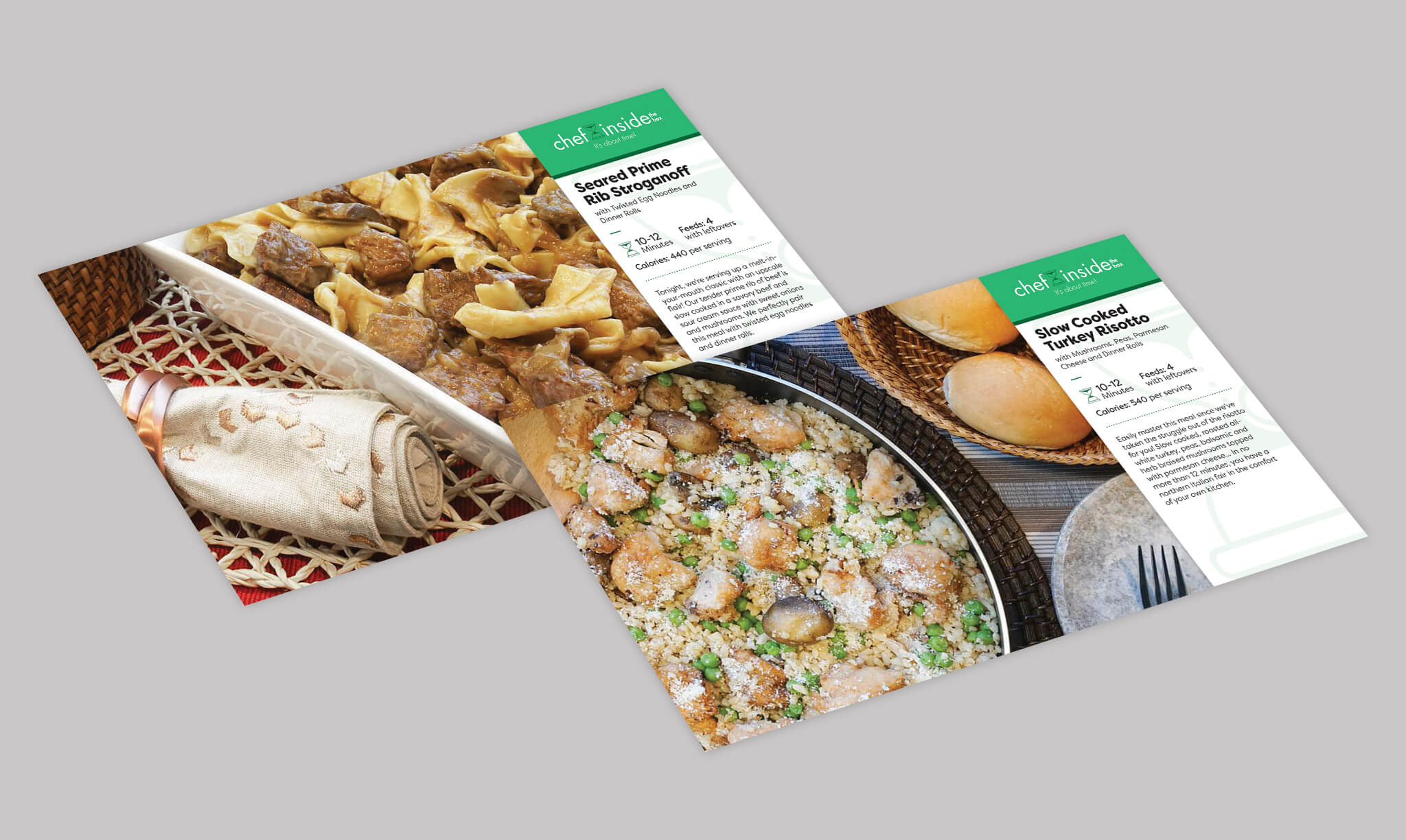 Chef Inside the Box Meal Instruction Cards