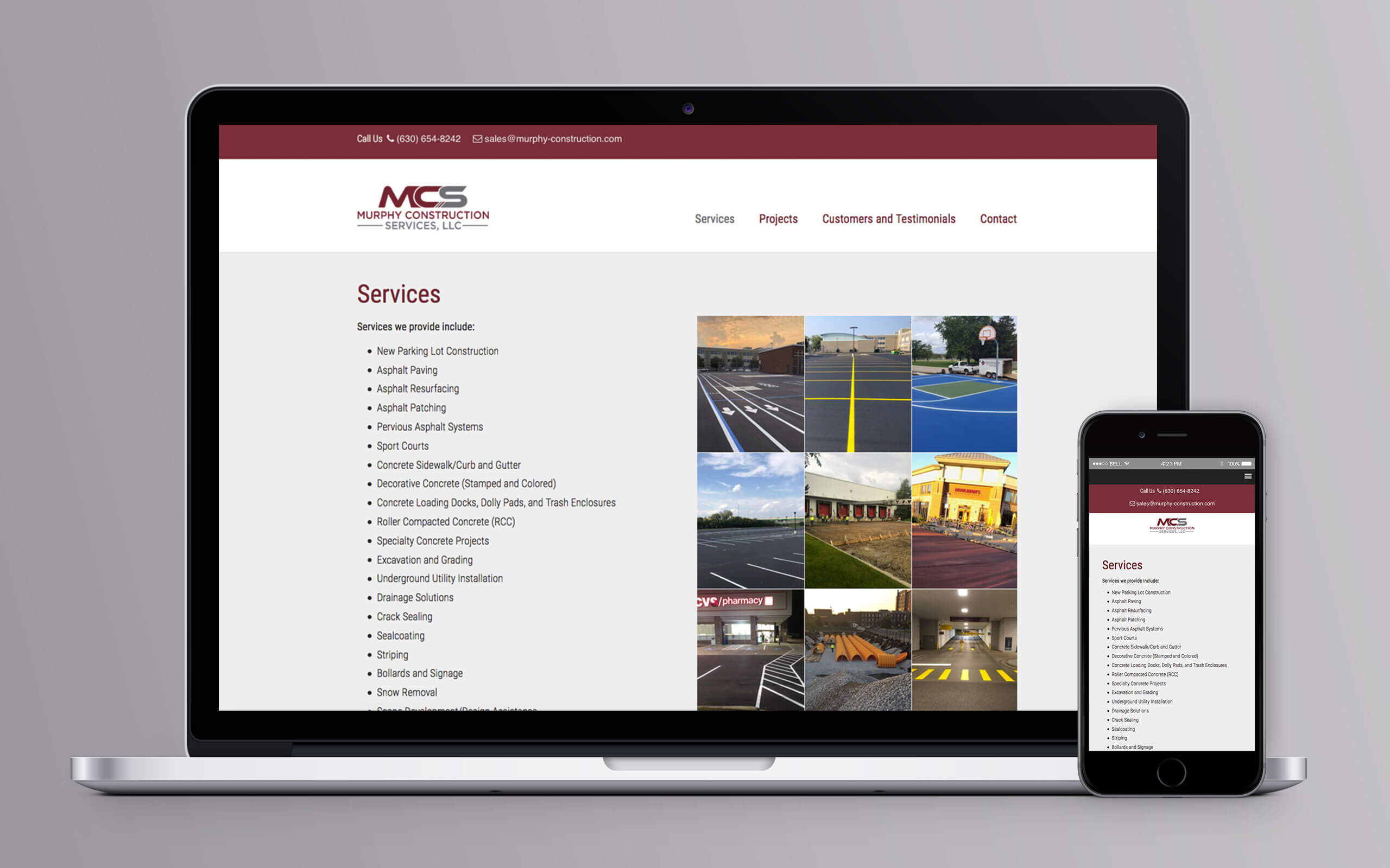Murphy Construction Website Inside