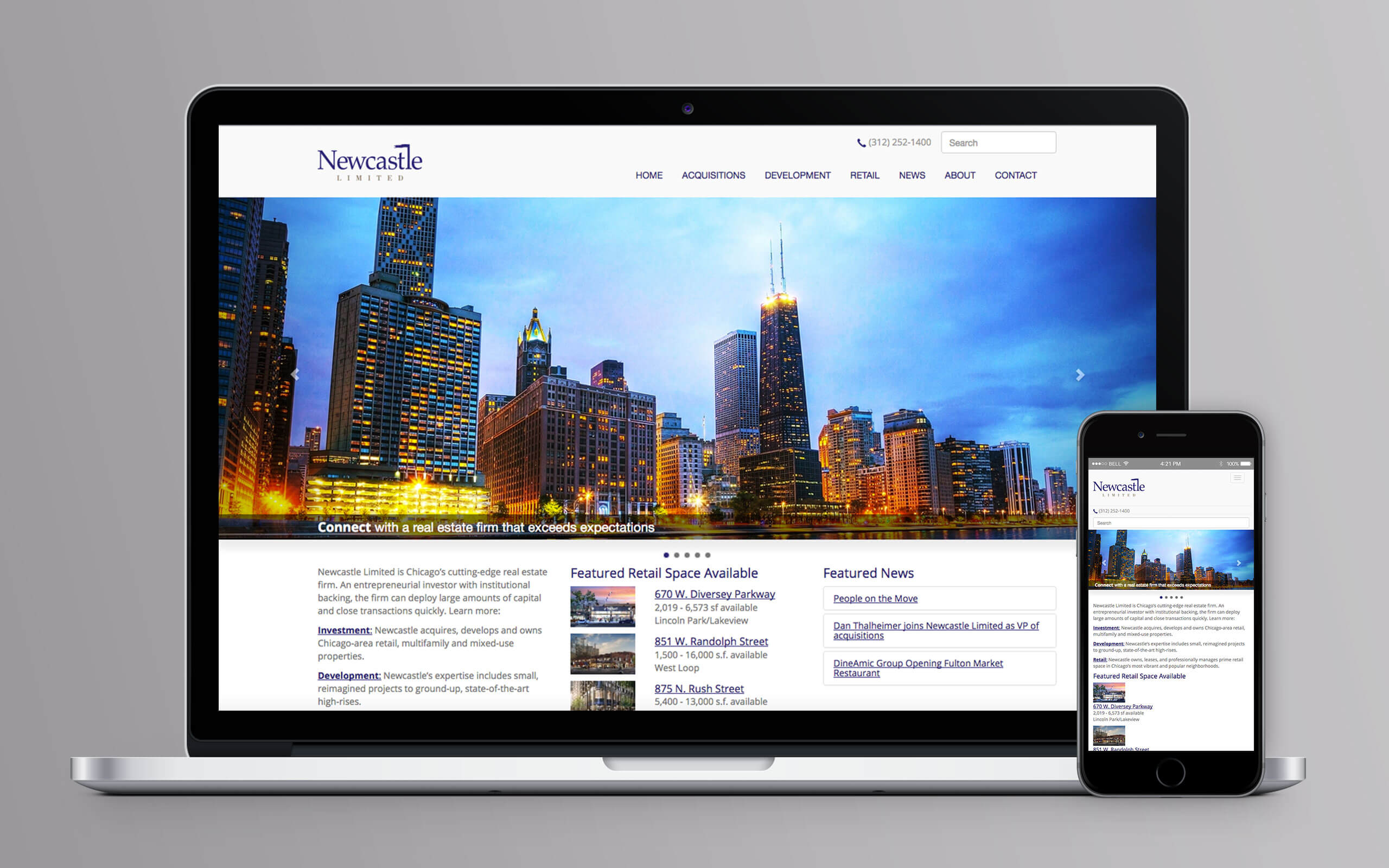 Newcastle Limited Website Home