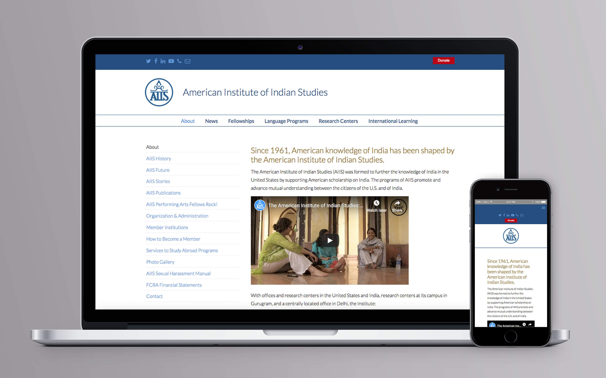 American Institute of Indian Studies American Institute of Indian Studies Website About