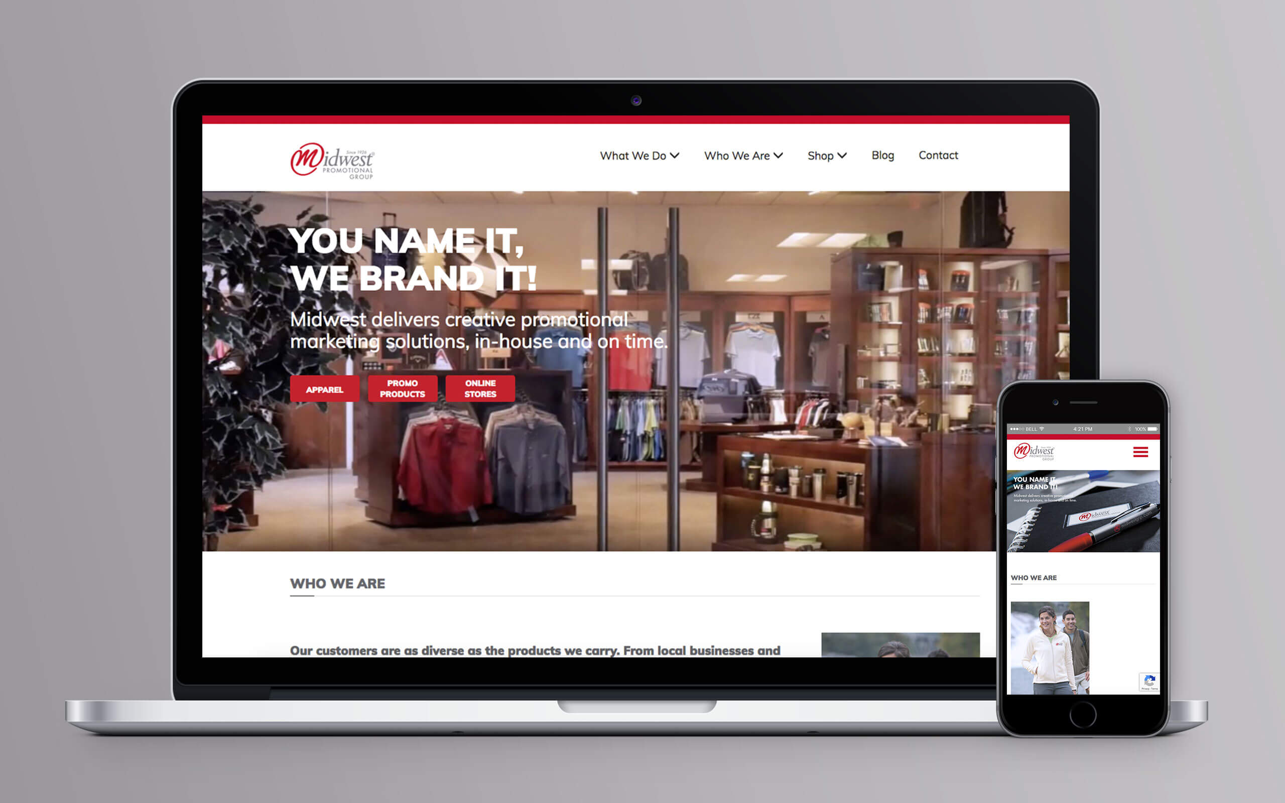 Midwest Promotional Group Website Home