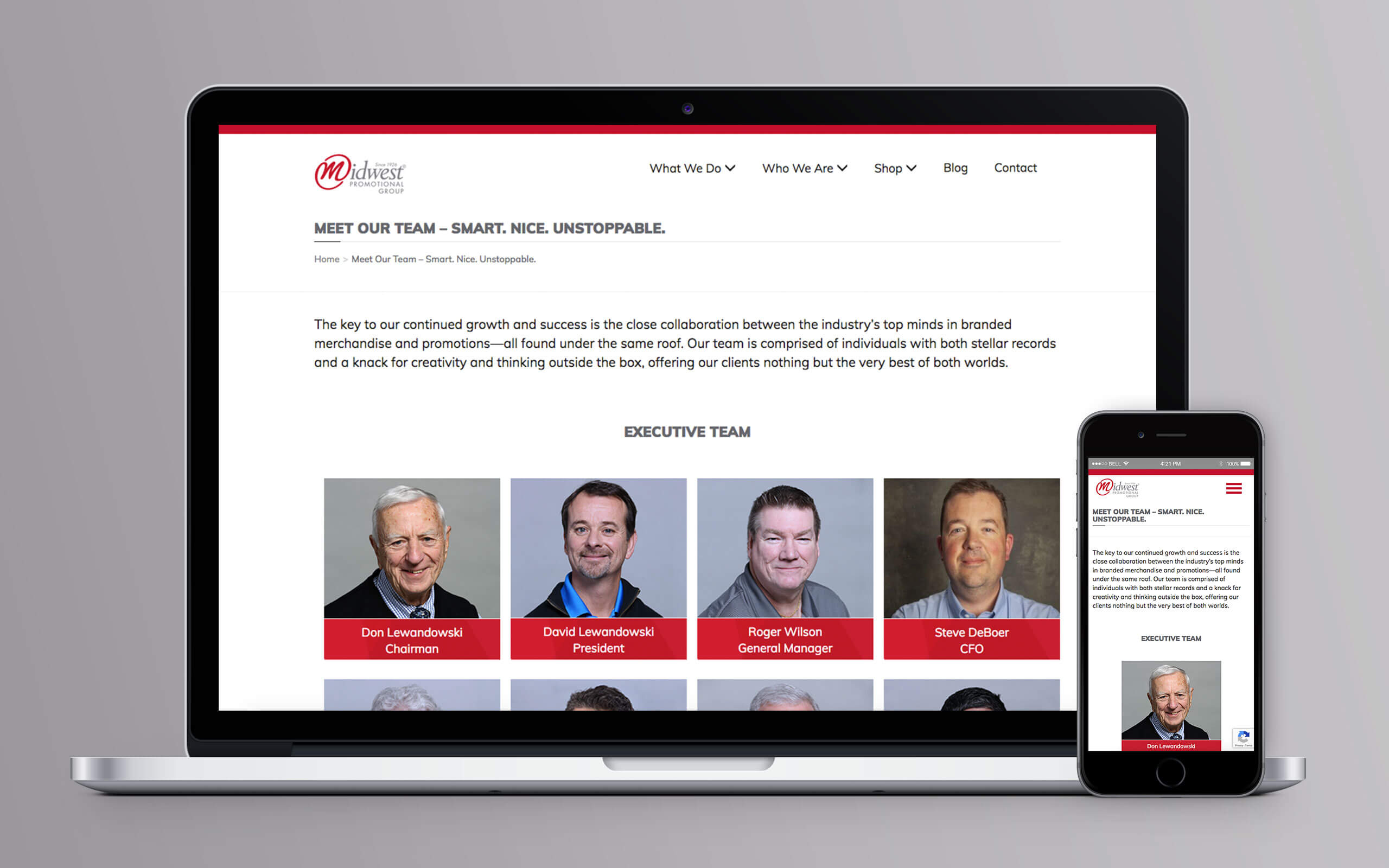 Midwest Promotional Group Website Team