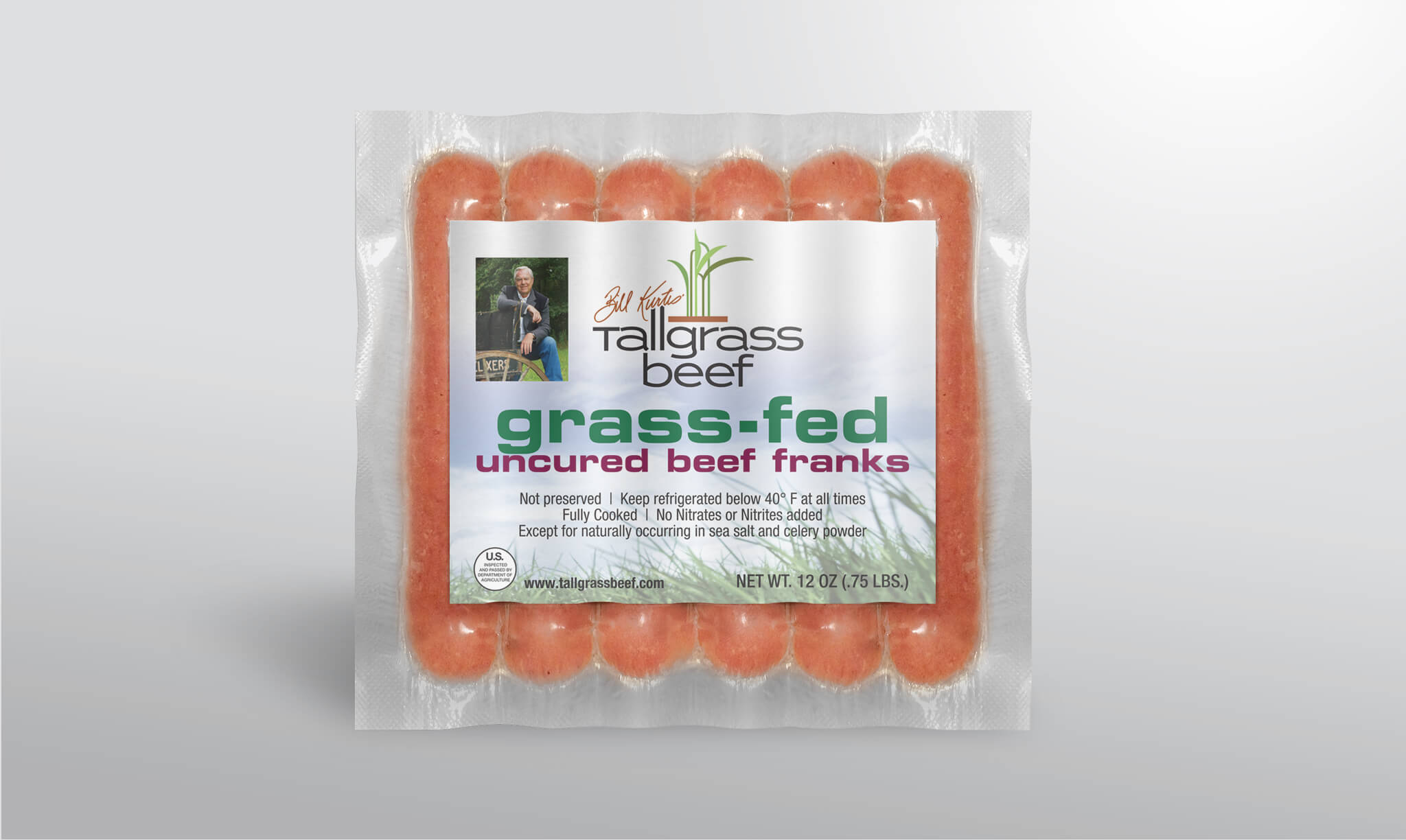 Tallgrass Beef Uncured Franks Packaging