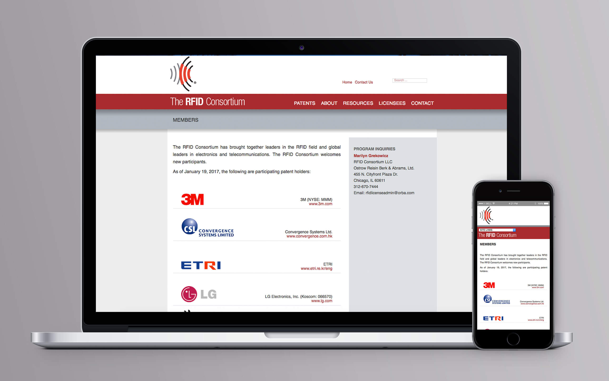 RFID Consortium Website