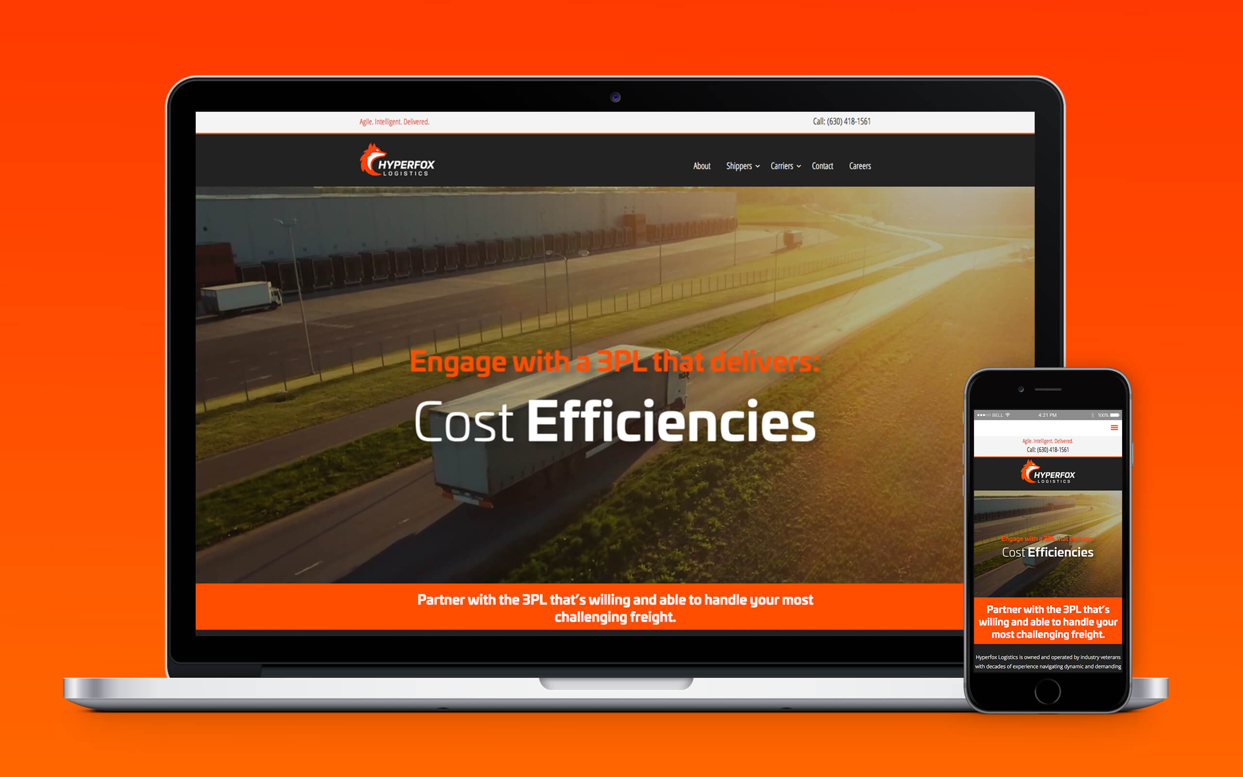 Hyperfox Logistics Website Home