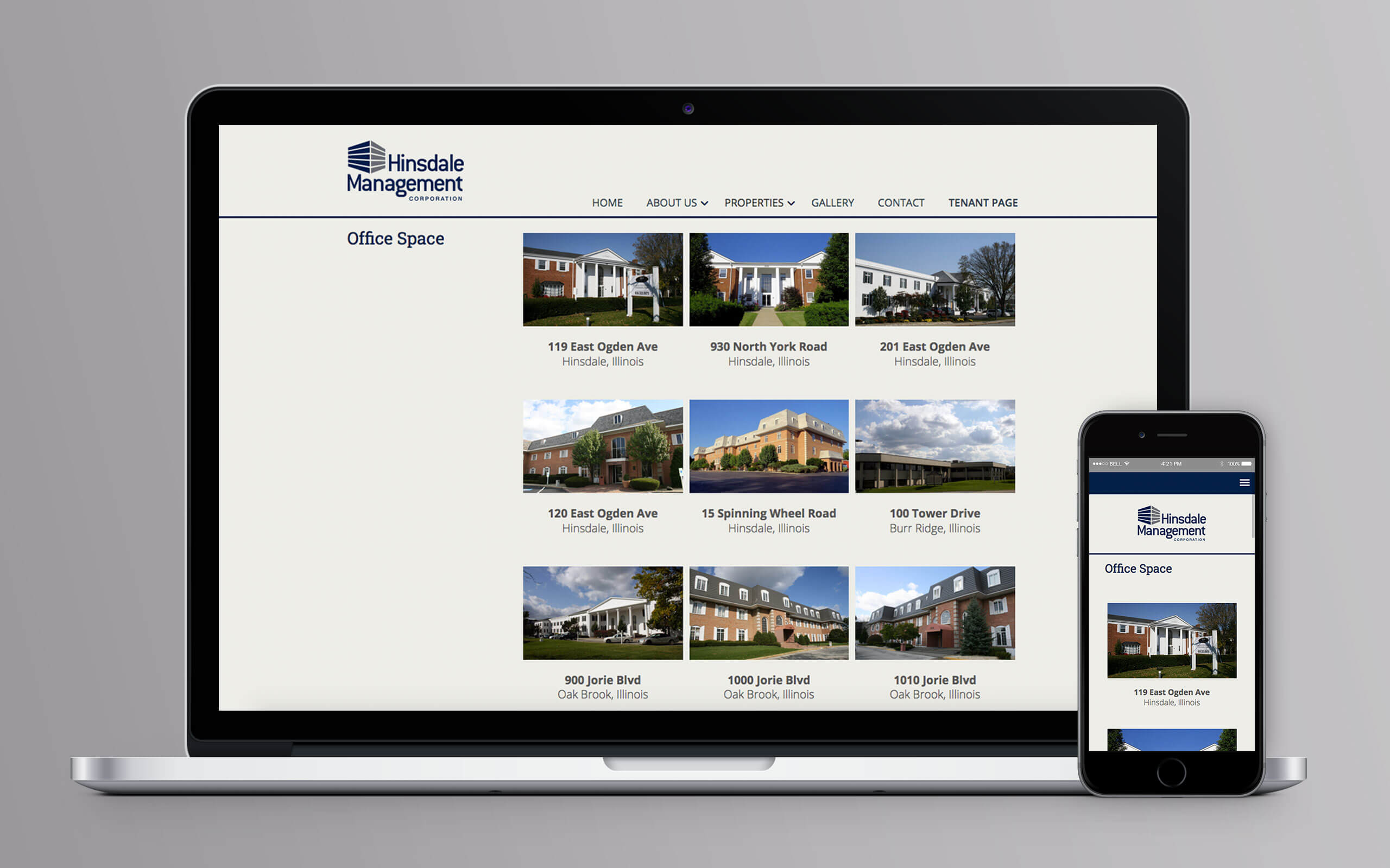 Hinsdale Management Corporation Website Properties