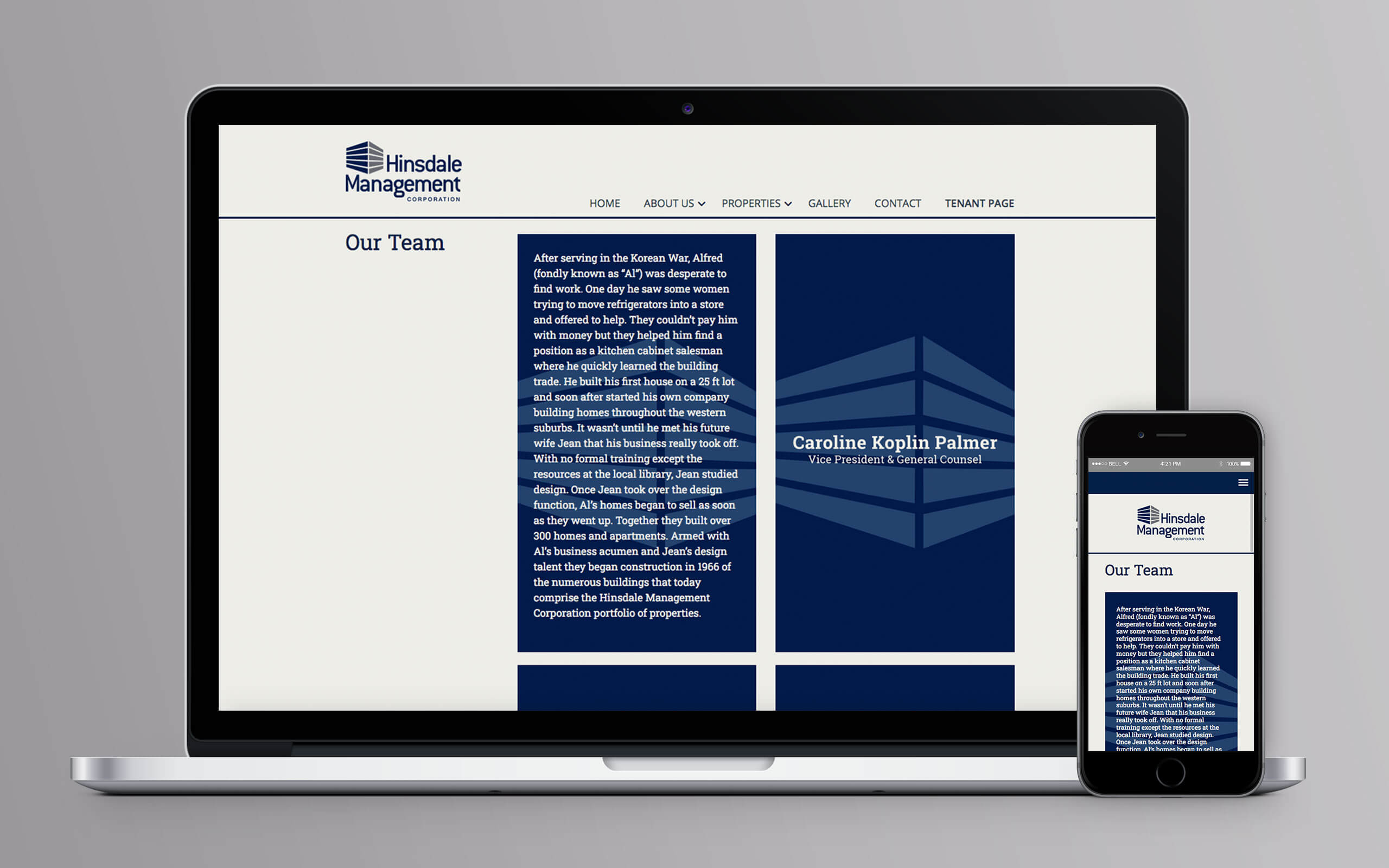 Hinsdale Management Corporation Website Team