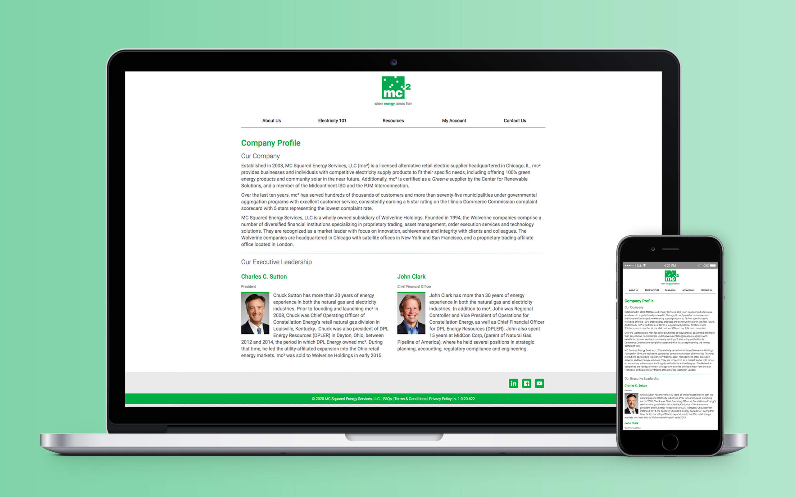 MC Squared Energy Services Website Company Profile