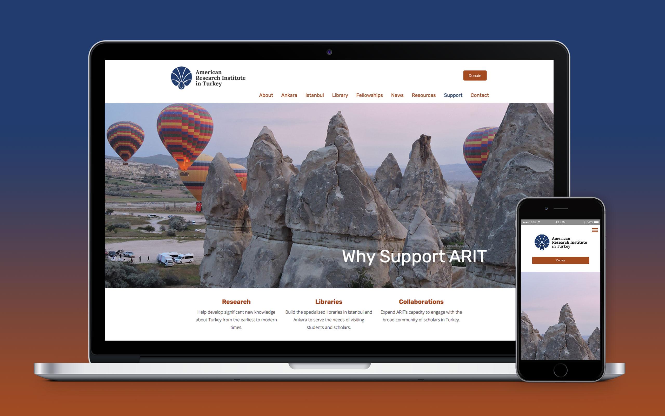 American Research Institute in Turkey Website