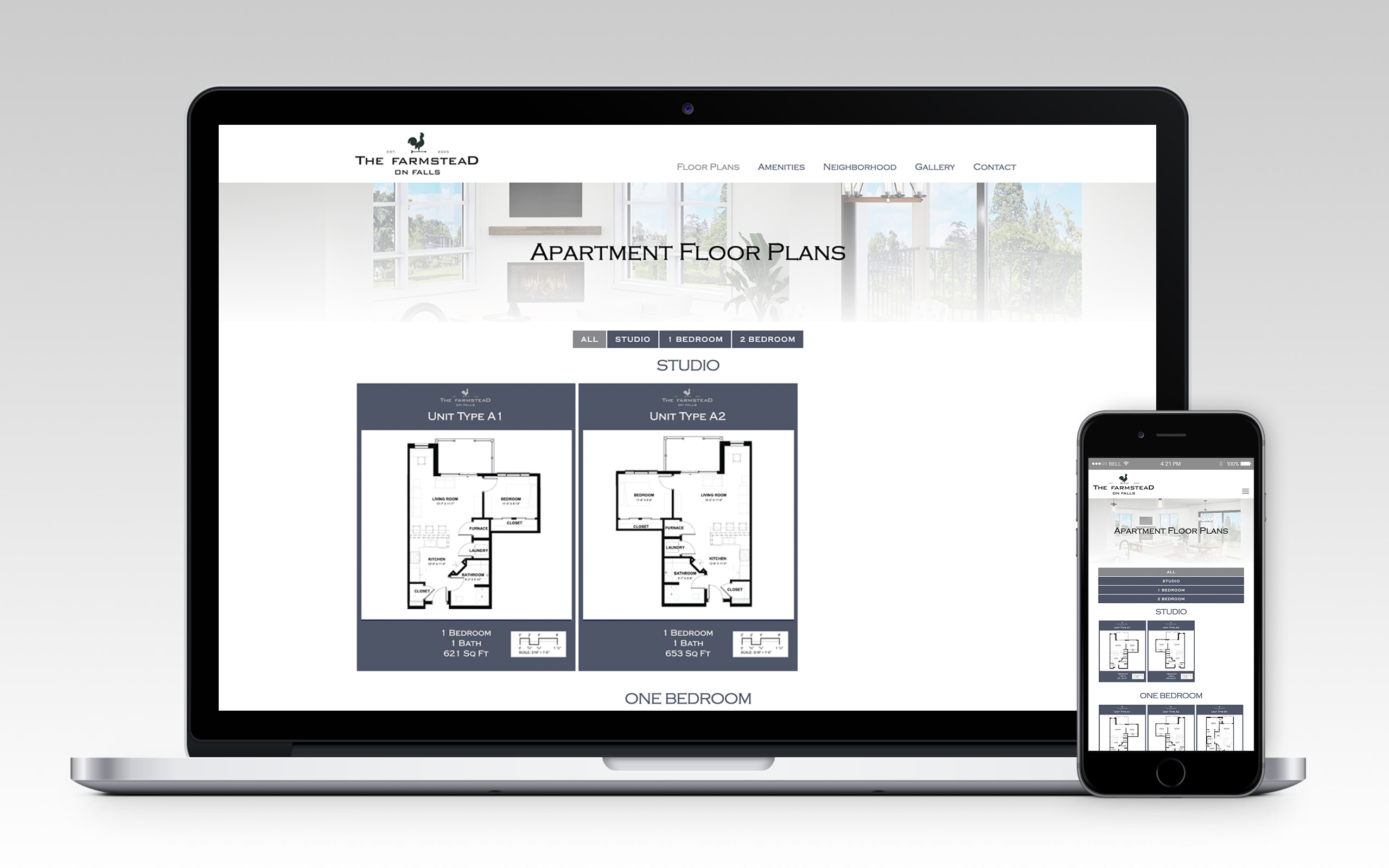 Farmstead on Falls Website Floorplans Page