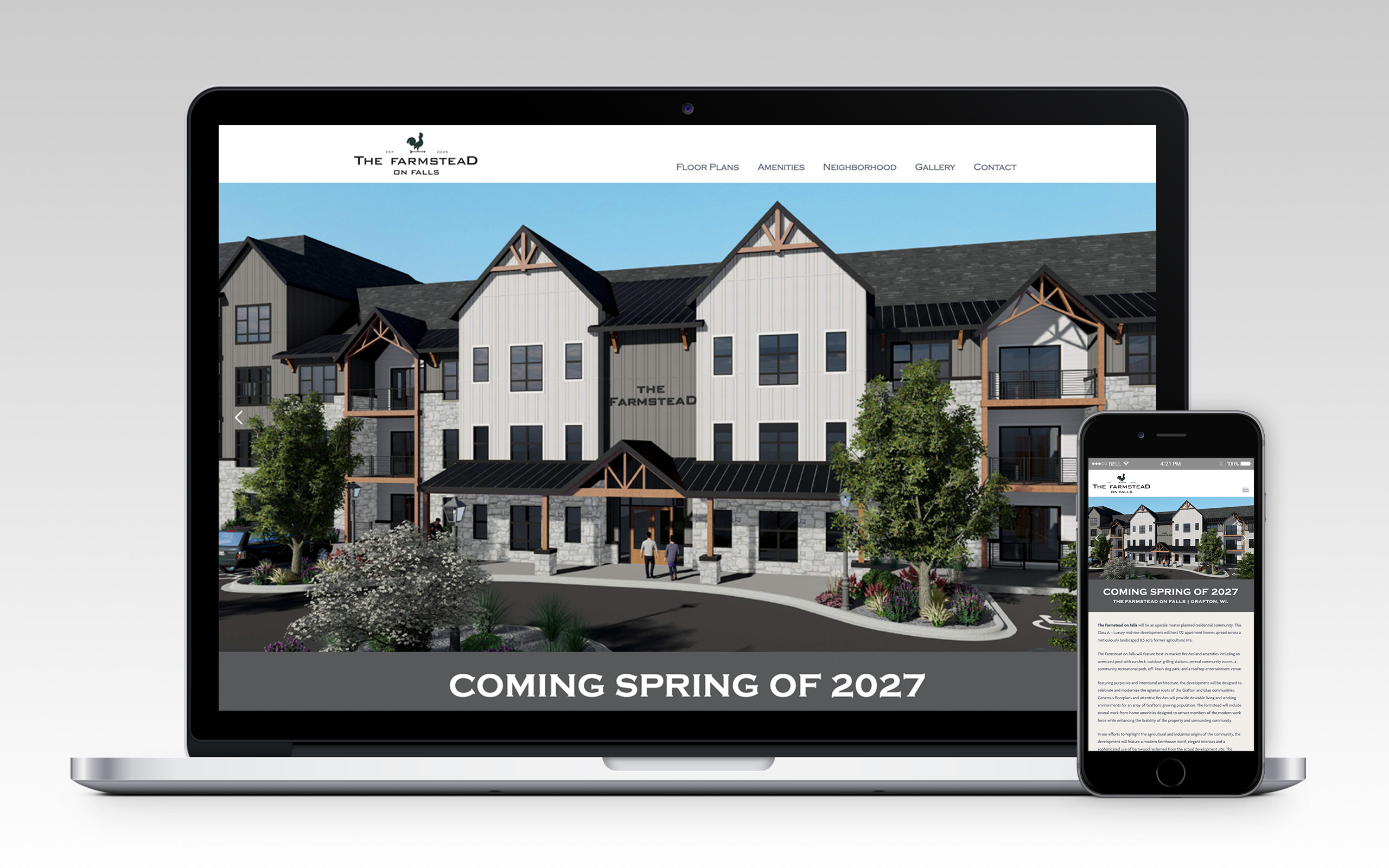 Farmstead on Falls Website Home Page